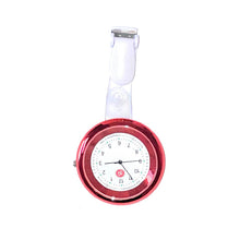 Load image into Gallery viewer, Red Nurses Fob Watch Infinity (Front)