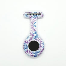 Load image into Gallery viewer, butterflies nurses fob watch back