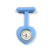 Load image into Gallery viewer, heart shaped blue fob watch