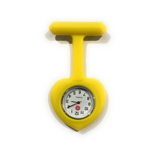 Load image into Gallery viewer, heart shaped yellow fob watch